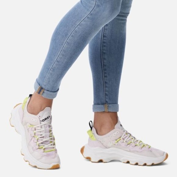Sorel Kinetic Breakthru Tech Lace Sneakers Low Top Dreamy Size 8 NEW - Picture 1 of 7